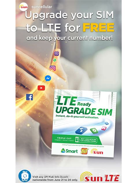 sun lte sim upgrade